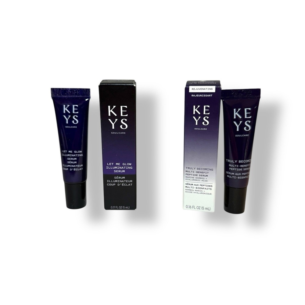 DUO KEYS Soulcare Let Me Glow Golden Aura & Multi-Benefit Peptide Serum 5 mLX2