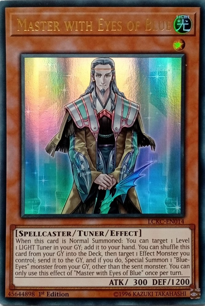 LCKC-EN014 Master with Eyes of Blue Ultra Rare 1st Edition YuGiOh Trading Card
