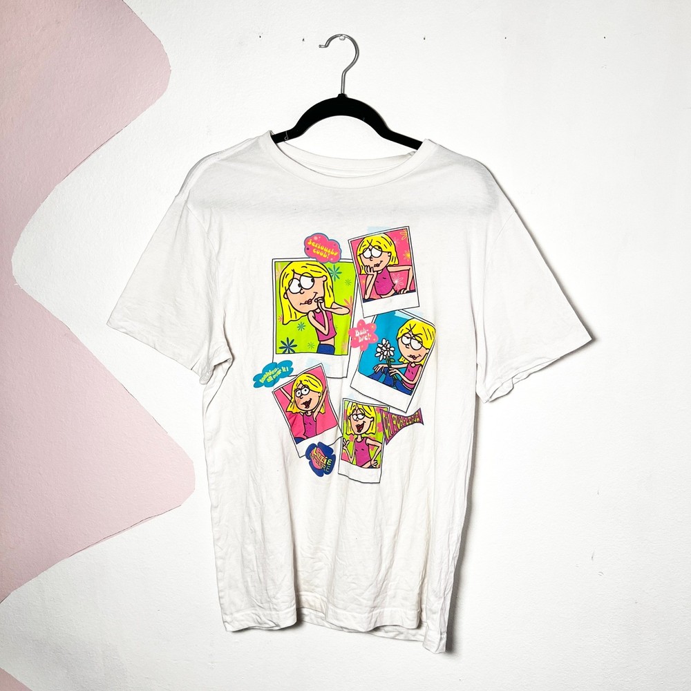 Lizzie McGuire Graphic T-Shirt Adult Medium White Y2K 2000s Inspired