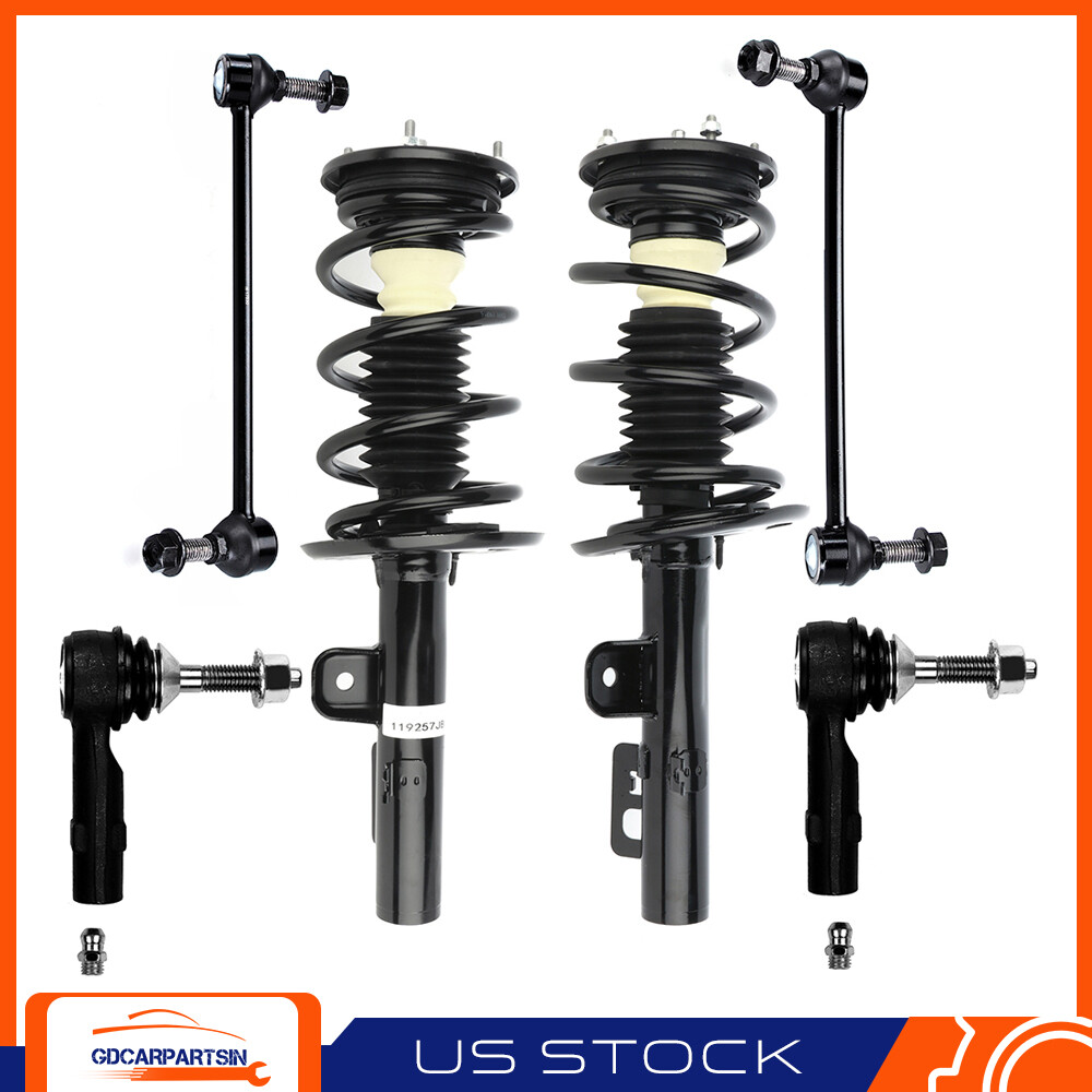 2010-2012 Ford Flex Front Suspension Kit – Struts Springs Sway Bars Tie Rods