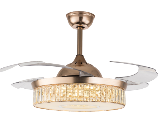 Remote-Controlled Adjustable Ceiling Fan Light for Bedrooms