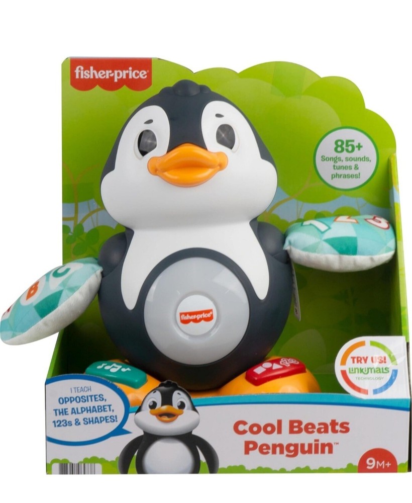 Fisher-Price Linkimals Cool Beats Penguin with Lights Motions New Same Day Ship-image