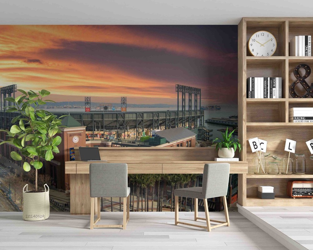 3D Oracle Park San Francisco Wall Murals Wallpaper Murals Wall Sticker