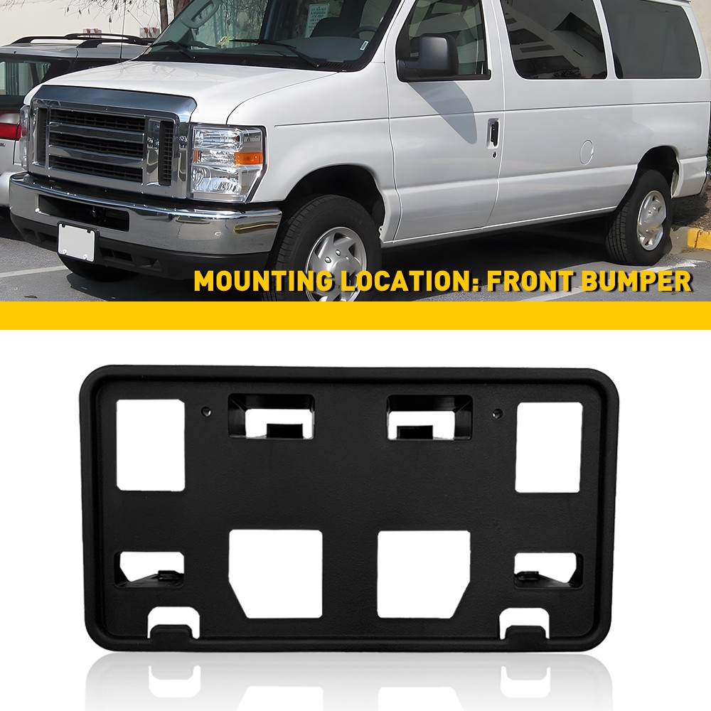 For 2008-14 Ford E-250 E-150 Front License Plate Bracket Holder 8C2Z17A385AA