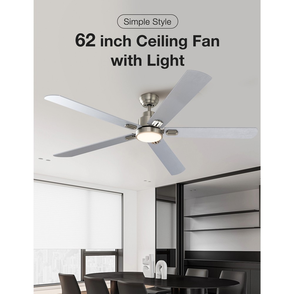 62inch Ceiling Fan With Light and Remote Control