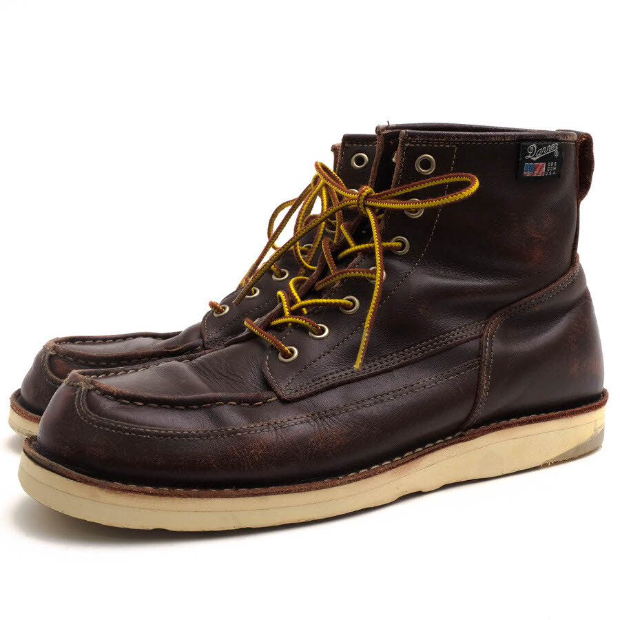 Danner CAMALLI Work Boots Cowhide Vibram Red Brown US Size 10