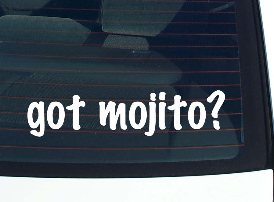 Mojito Car Decal Funny Bumper Sticker Vinyl Window Joke