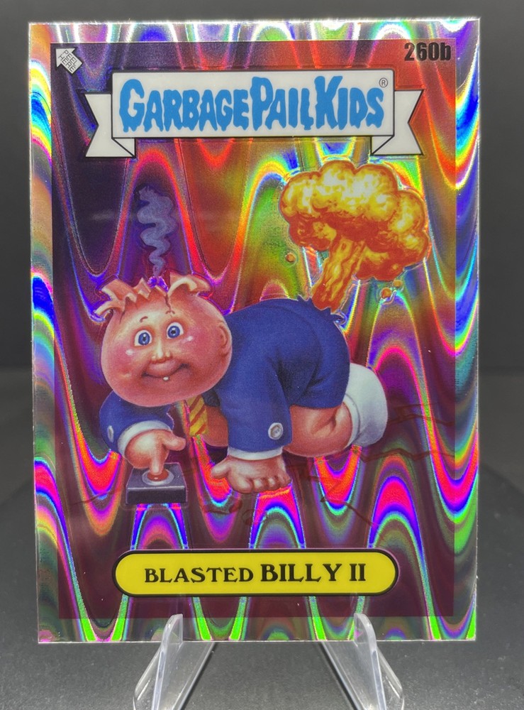 2024 Garbage Pail Kids Chrome 7 Blasted Billy II 260b Raywave Refractor Card