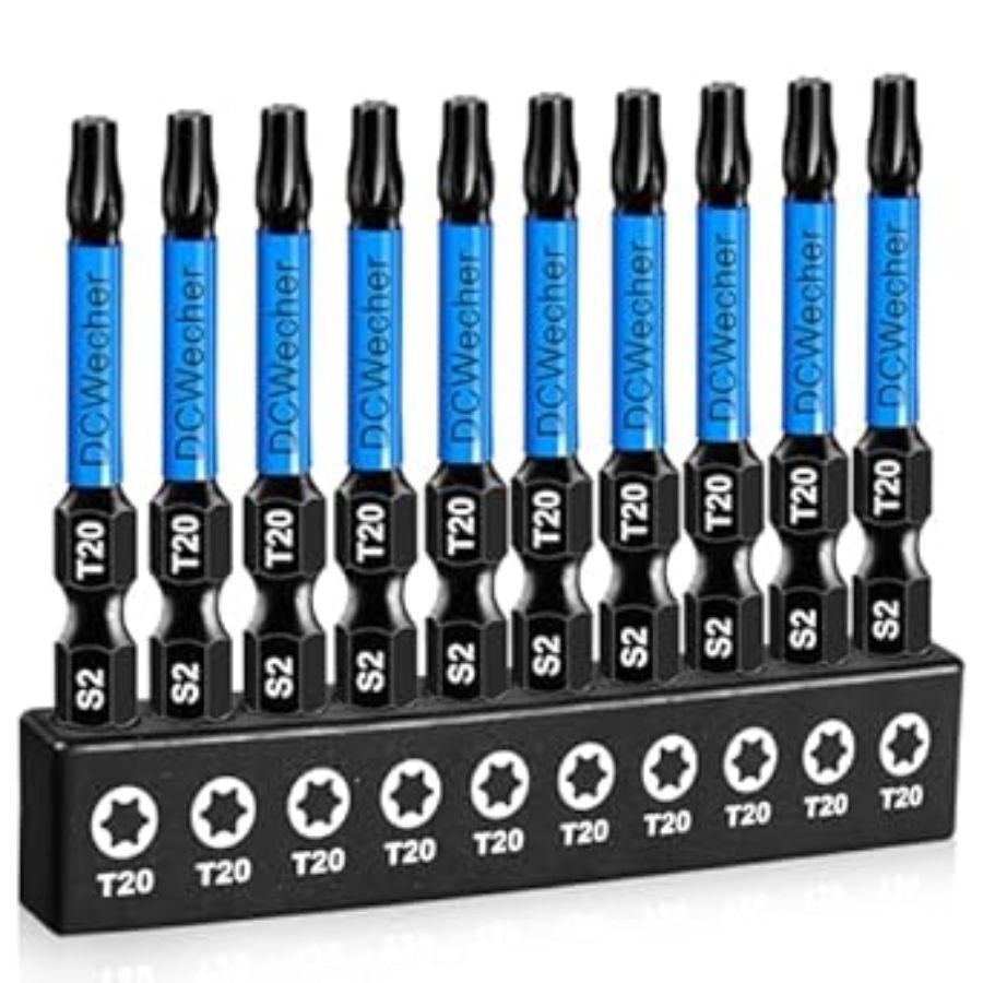 10-Pack T20 Torx Bit 2 Inch Professional Screwdriver Bits for Electronics & DIY