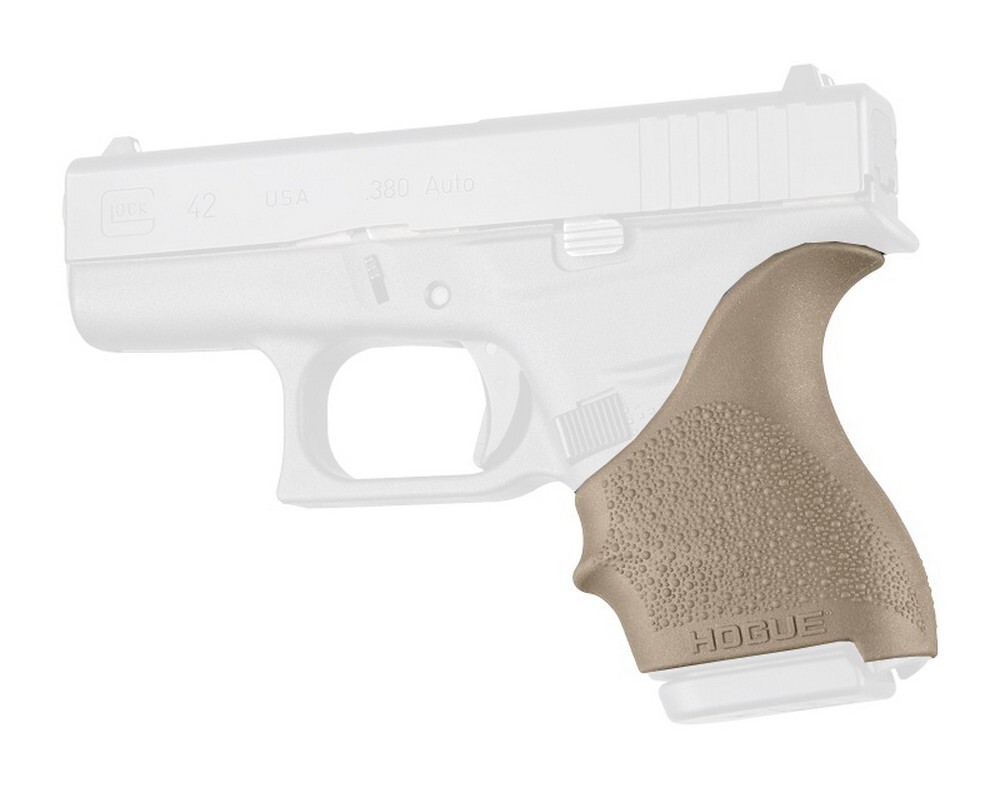 Hogue HandALL Beavertail Grip Sleeve Flat Dark Earth For Glock 42, 43 - 18203