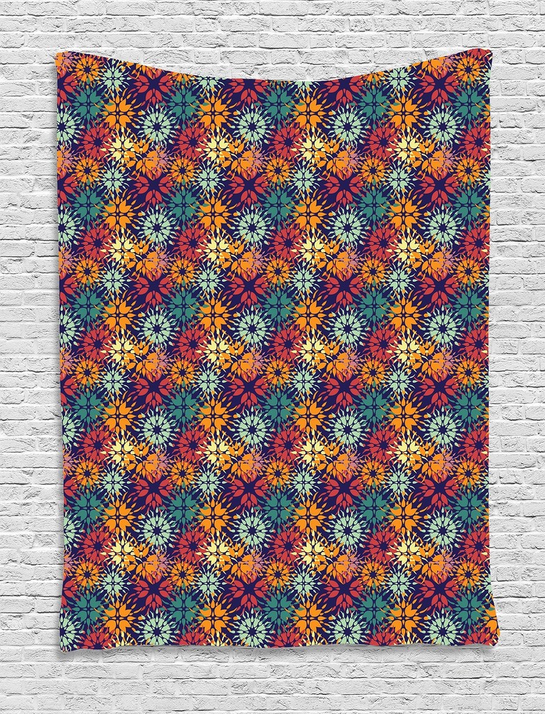 Seasonal Garden Tapestry Wall Hanging Form Decoration for Room 2 Sizes-image