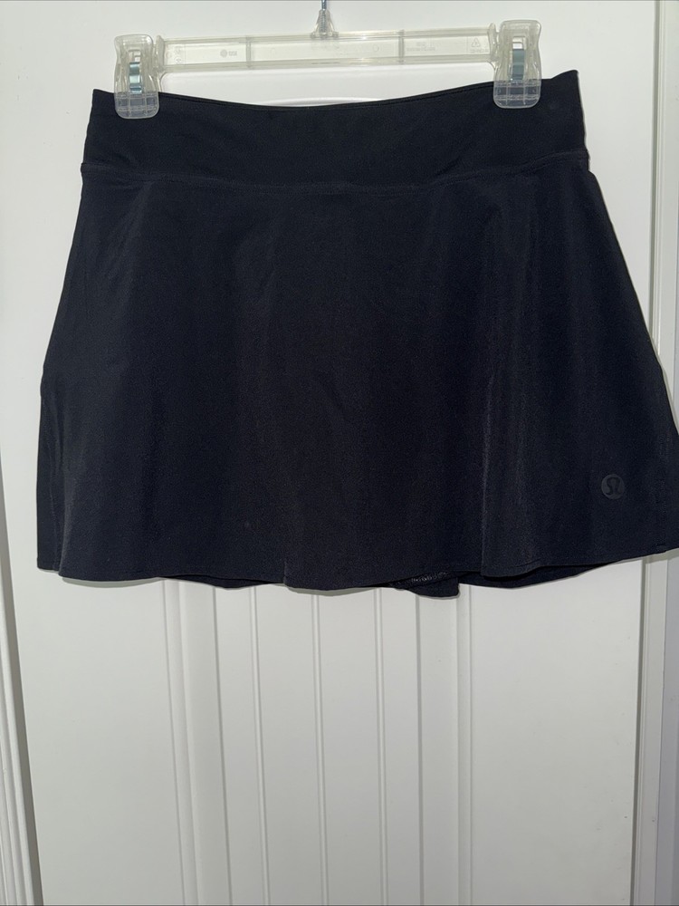 Lulmon NWOT Lightweight High-Rise Tennis Skirt Size 6 in Black