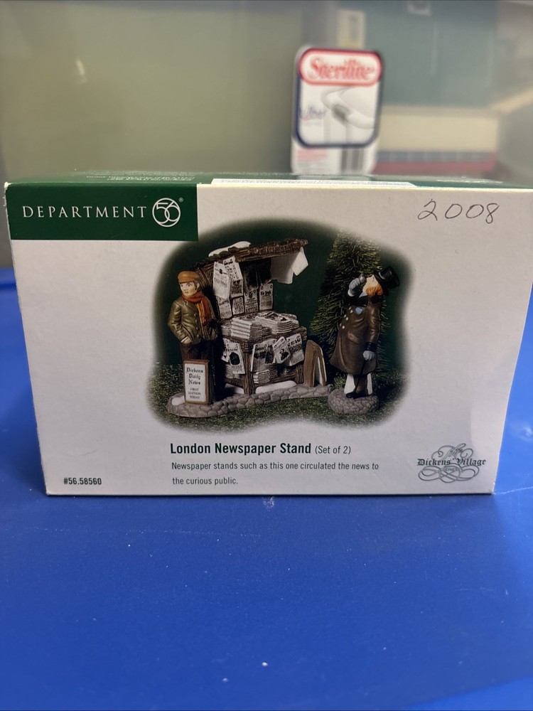 London Newspaper Stand Department 56 Dickens Village 58560 Christmas Accessory