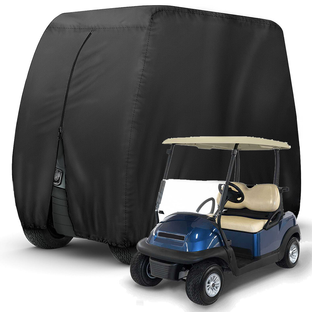 For Club Car Precedent 2 Passenger Golf Cart Cover Zipper Enclosures Waterproof