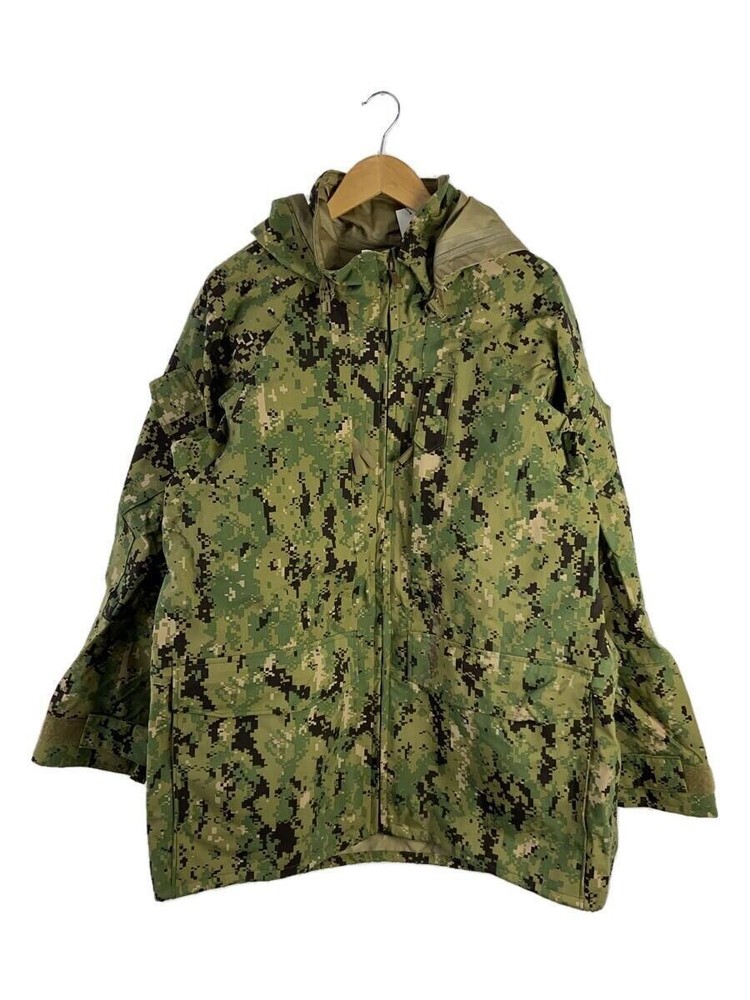 Us.Navy Military Jacket L Khk Camouflage Front Dirt