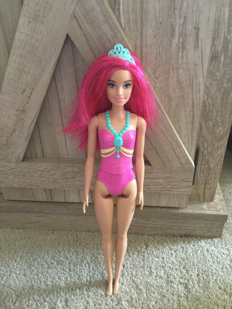 2019 Mattel Barbie Dreamtopia Princess #GXF31 Barbie Doll with Hot Pink Hair Col