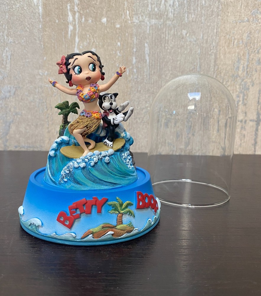 Franklin Mint Betty Boop Dome Surfboard Betty 1996 Certificate Limited Edition