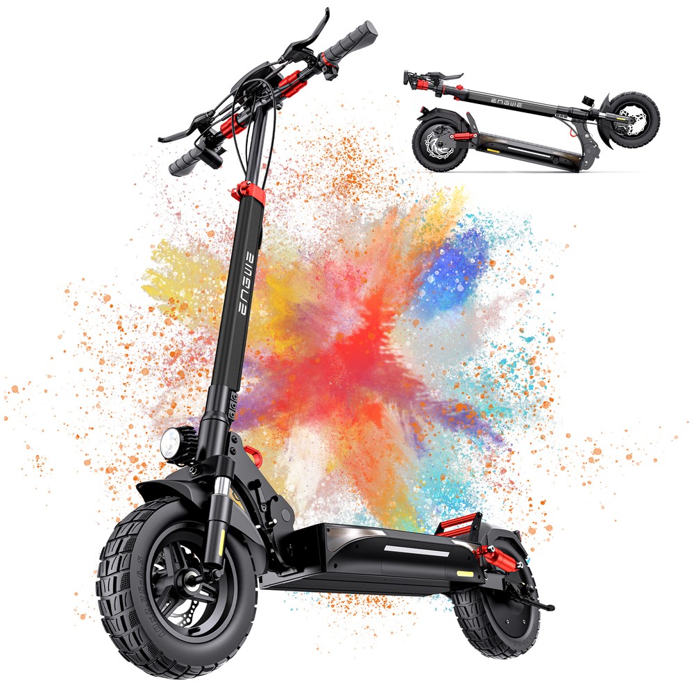 ENGWE Y600 830W 48V 10 Fat Tire Electric Scooter 70KM Range for Adults