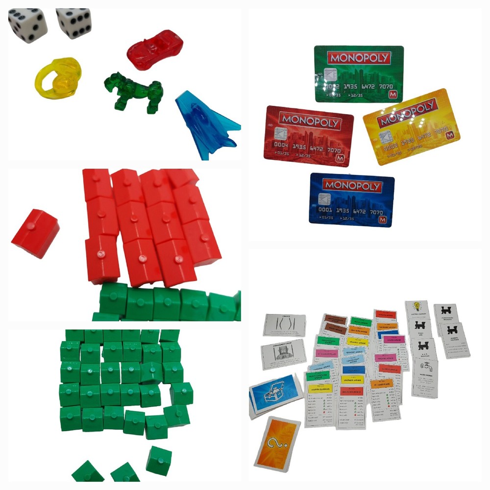Monopoly Electronic Banking Replacement Tokens Cards Houses Etc Crafts