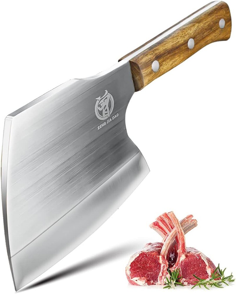 Meat Cleaver Butcher Knife Heavy Duty Bone Chopper Axe for Kitchen 6 ''