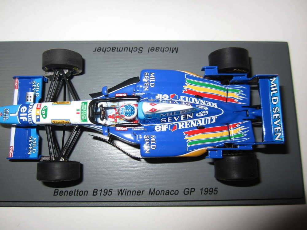 1/43 Benetton B195 Monaco GP 1995 Michael Schumacher Mild Seven S4775 Model
