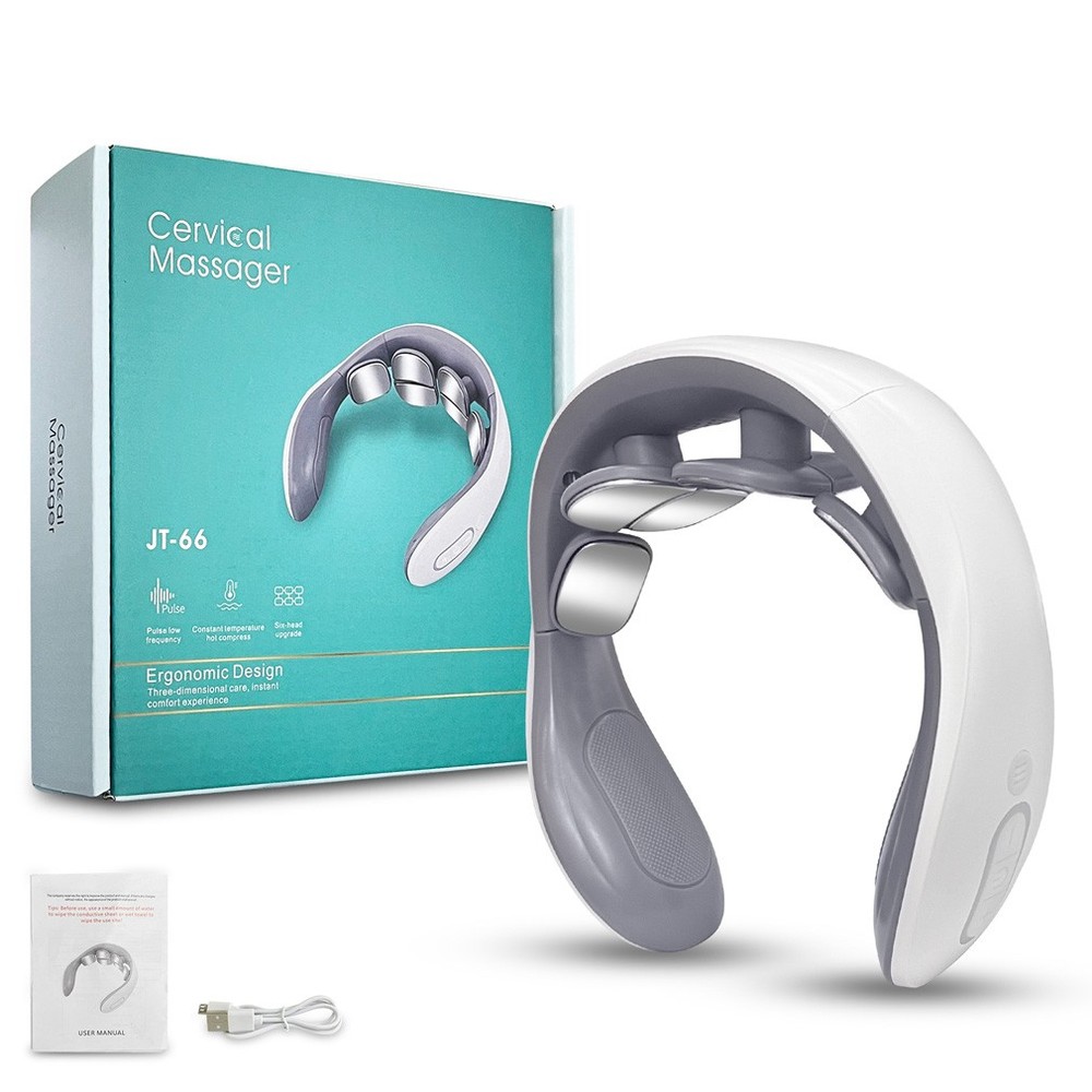 Rechargeable EMS Neck Massager with Heat Therapy
