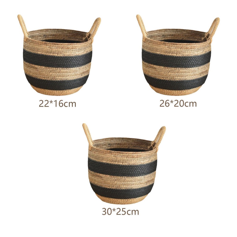 Woven Plant Basket Lightweight Decorative Flower Pot for Plant Picnic Garden