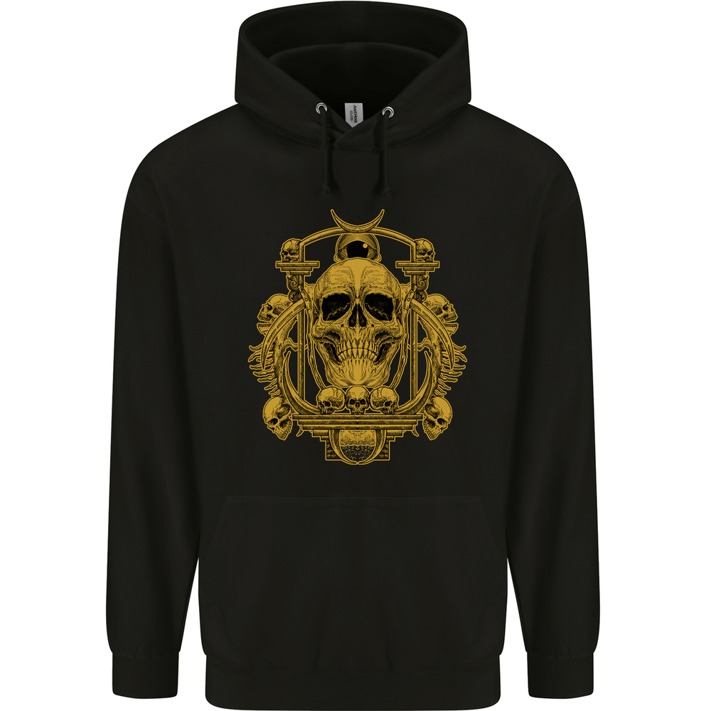 Skull of the Ages Mens 80% Cotton Hoodie