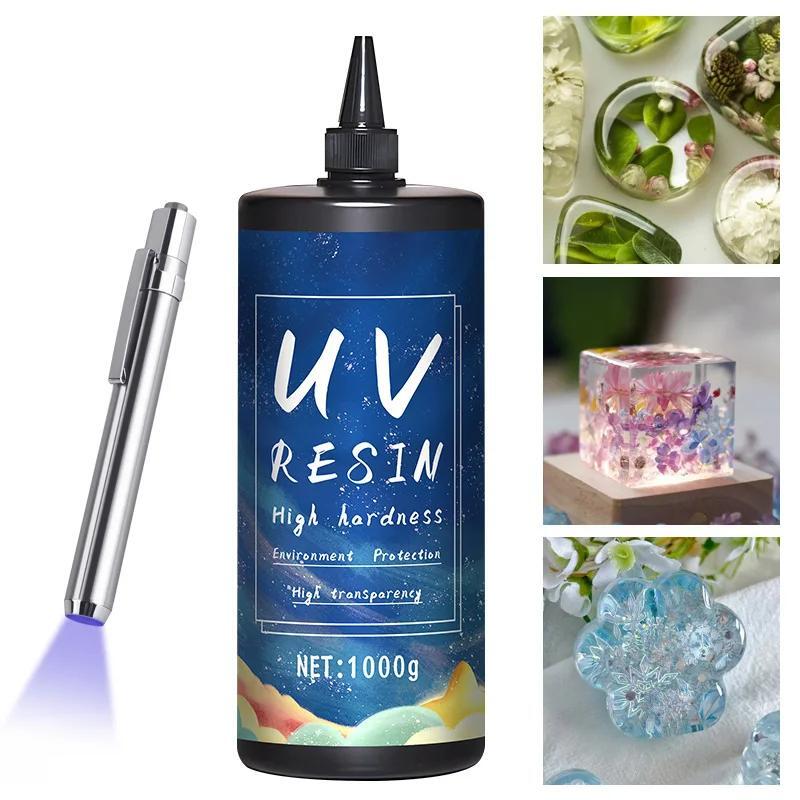 High-Transparency UV Resin Glue for DIY Jewelry - Fast Drying 20g-1000g