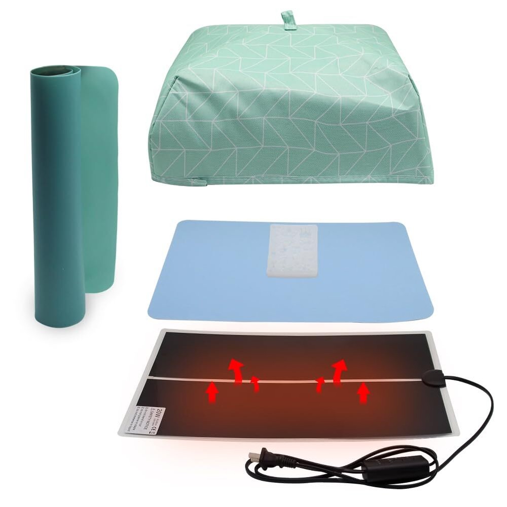 Resin Heating Pad Kit with Timer and Lid, Resin Mat, Heat Pad for Silicone Mo...