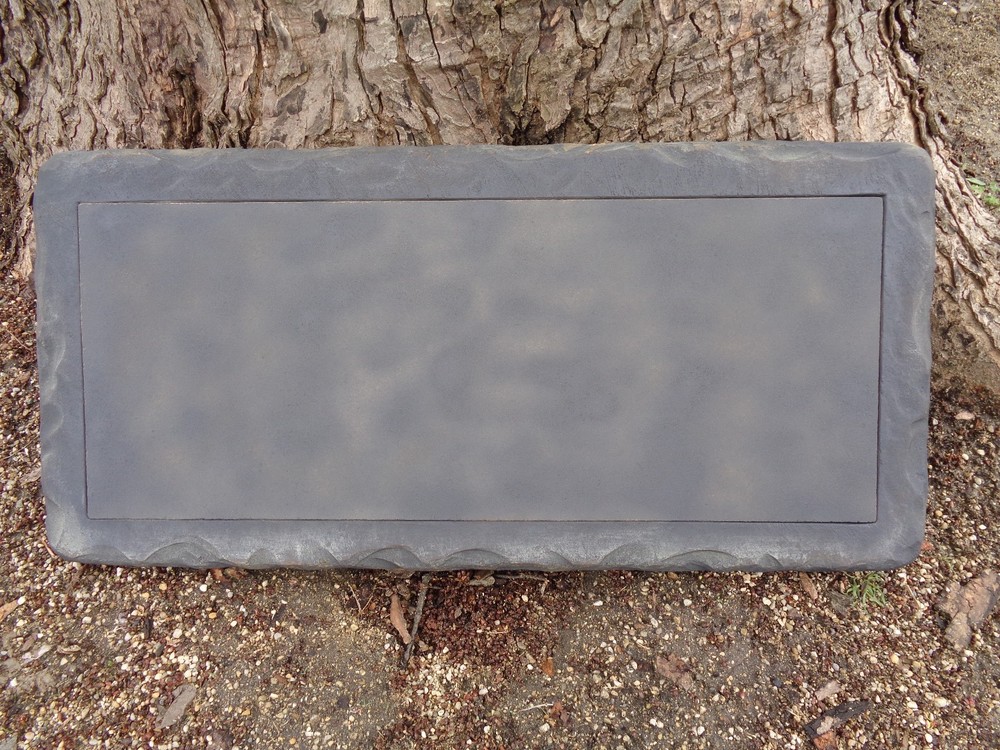 Plain bench top concrete .150 plastic mold garden bench mould 31