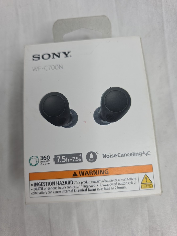 Sony WF-C700N Wireless Noise Cancelling Earbuds in Black with App Support