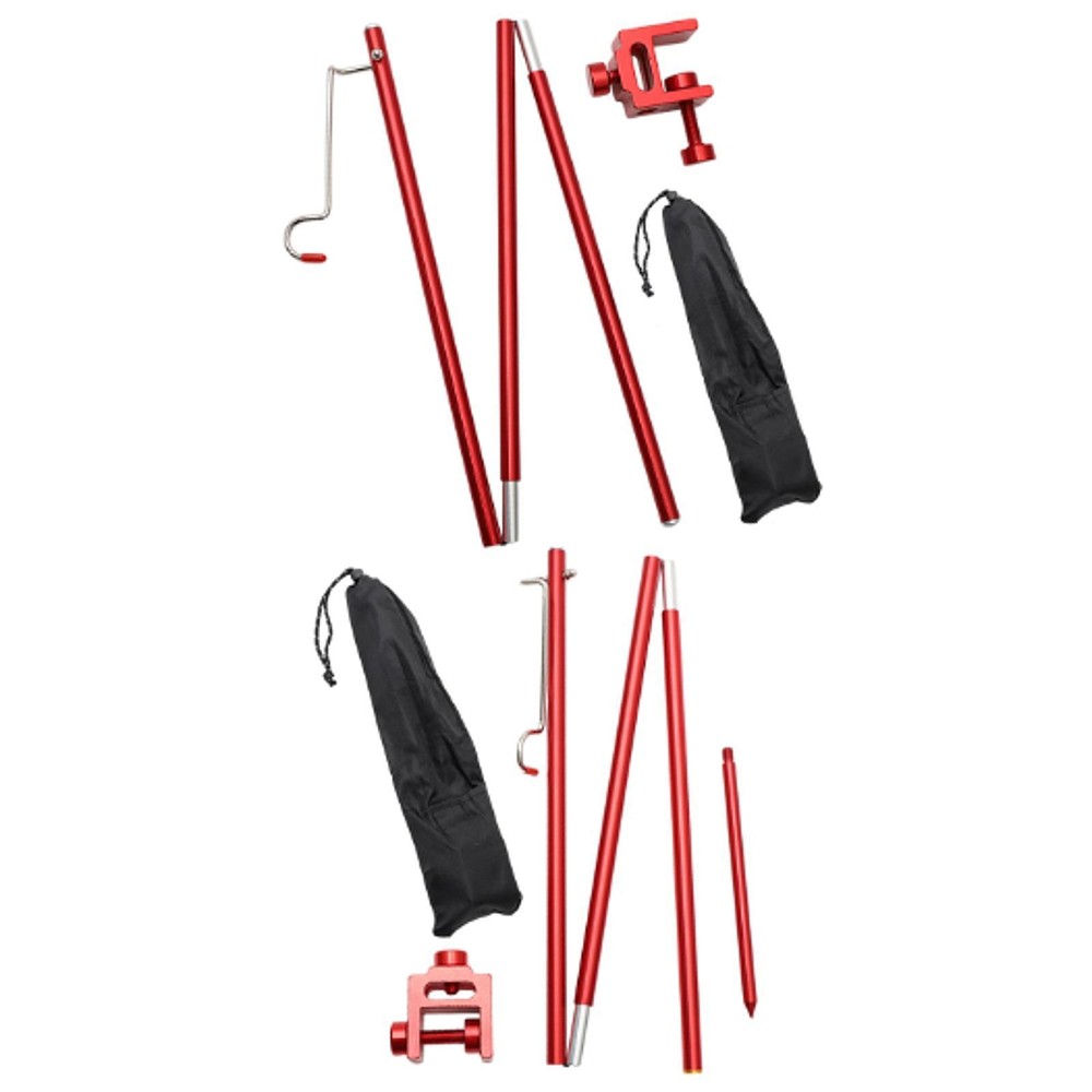 Camping Folding Lamp Pole Light Stand Pole with Storage Bag Aluminum Alloy