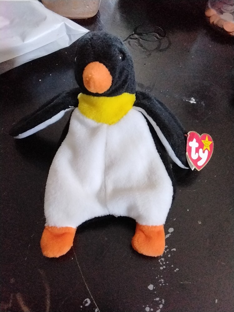 Ty Waddle The Penguin Style 4075 Beanie Baby Mwmt1995