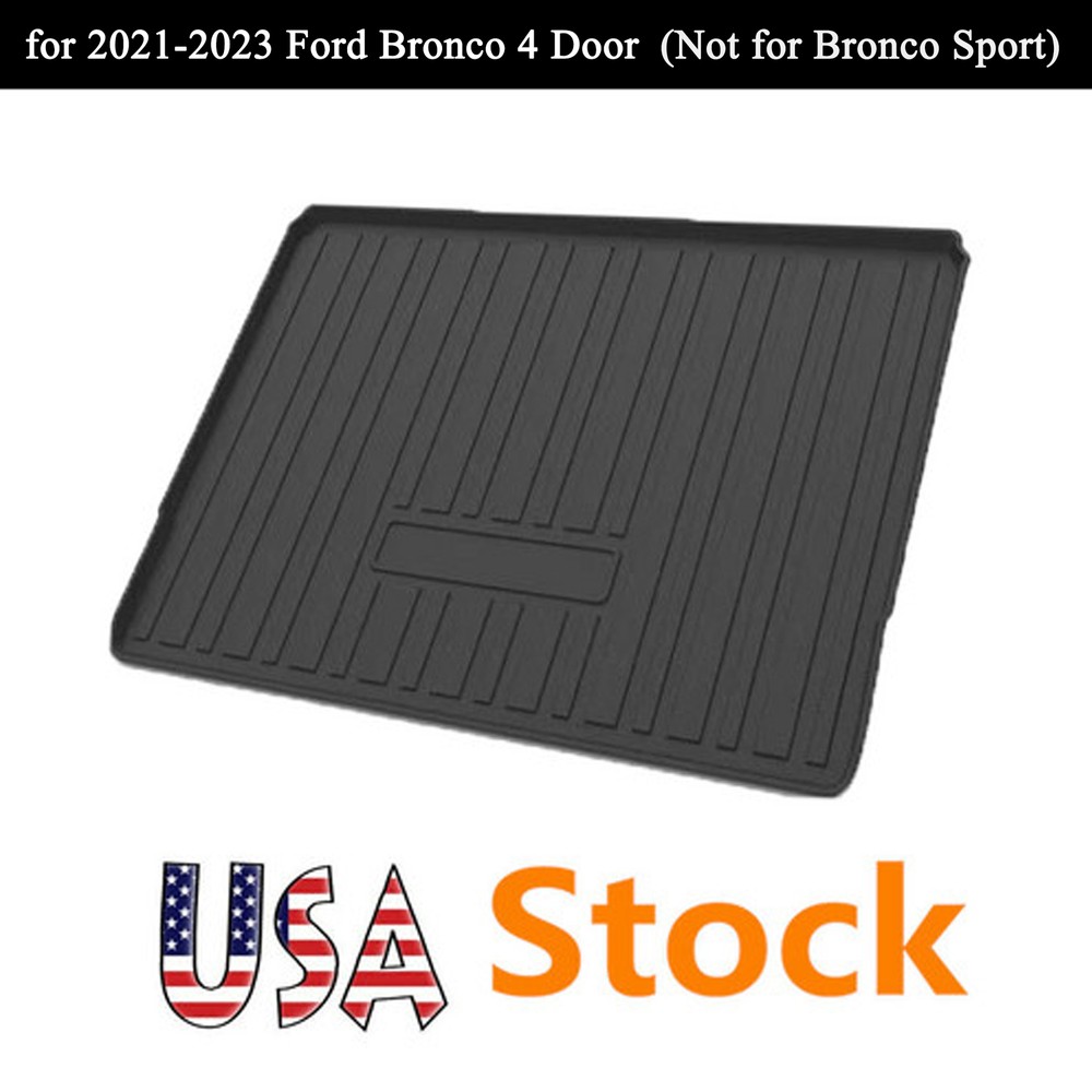 Cargo Black Trunk Tray Liner Mat Floor Carpet for 2021-2023 Ford Bronco 4 Door