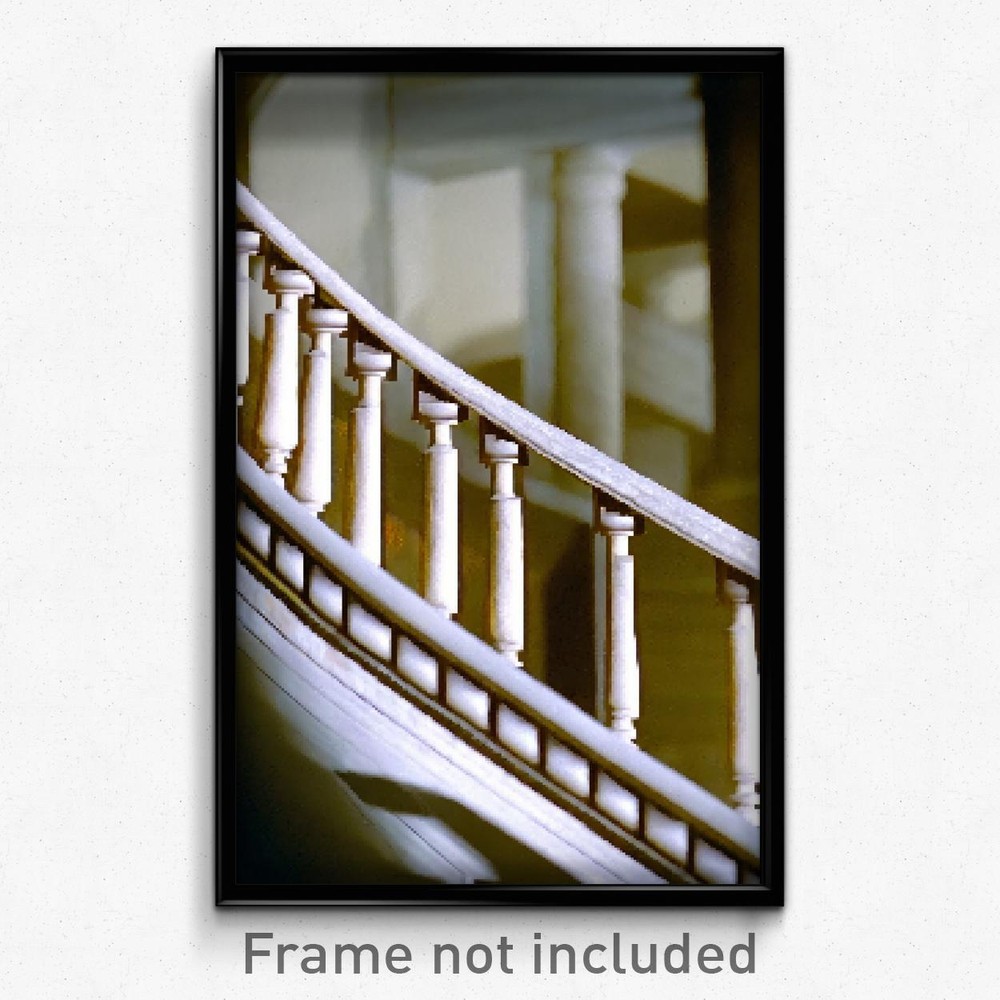 Pixel Art Poster - Menacing Balustrade (8 Bit Psychedelic Video Game Print)