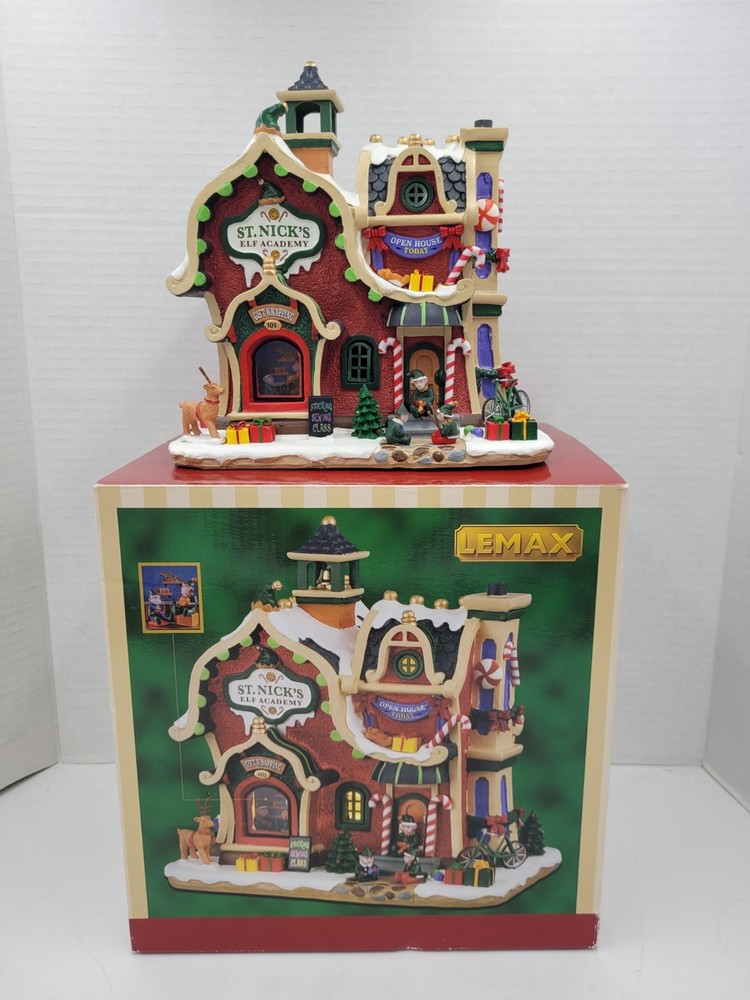 LEMAX 2020 St Nick's Elf Academy Lighted Christmas Village 95530 PREOWNED  