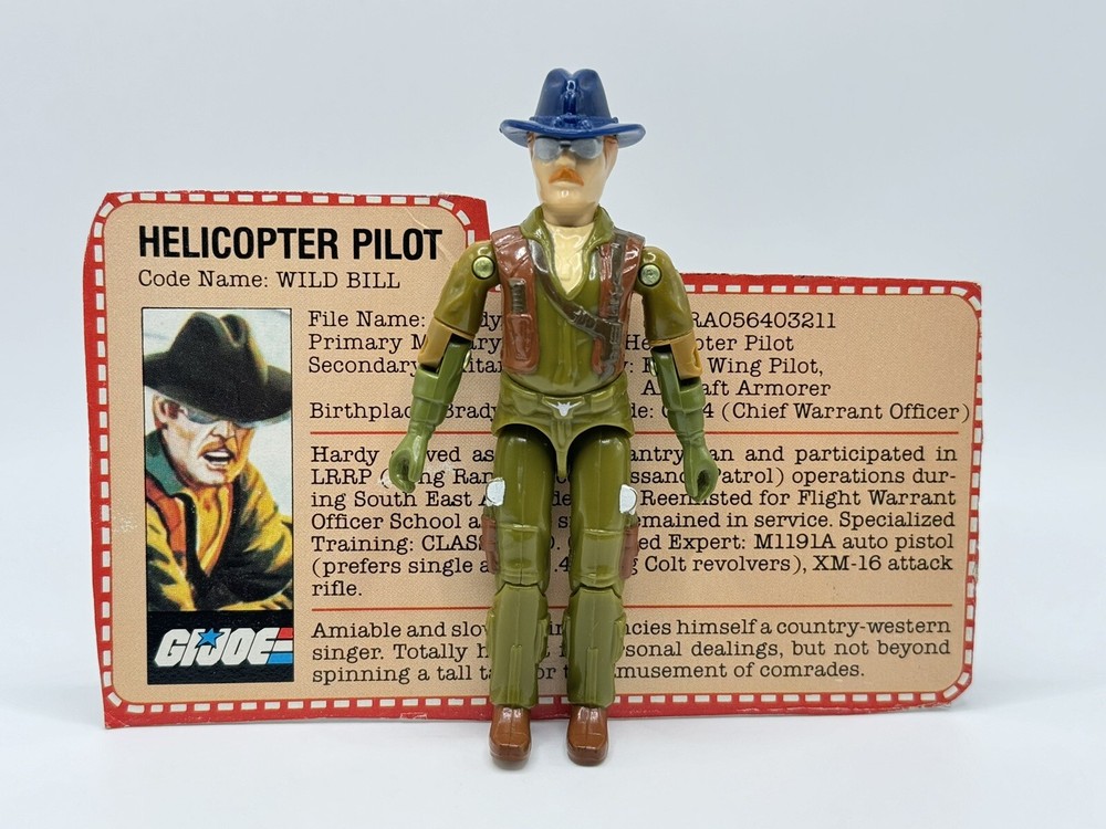 GI Joe 1983 Wild Bill Vintage Hasbro Action Figure With Card
