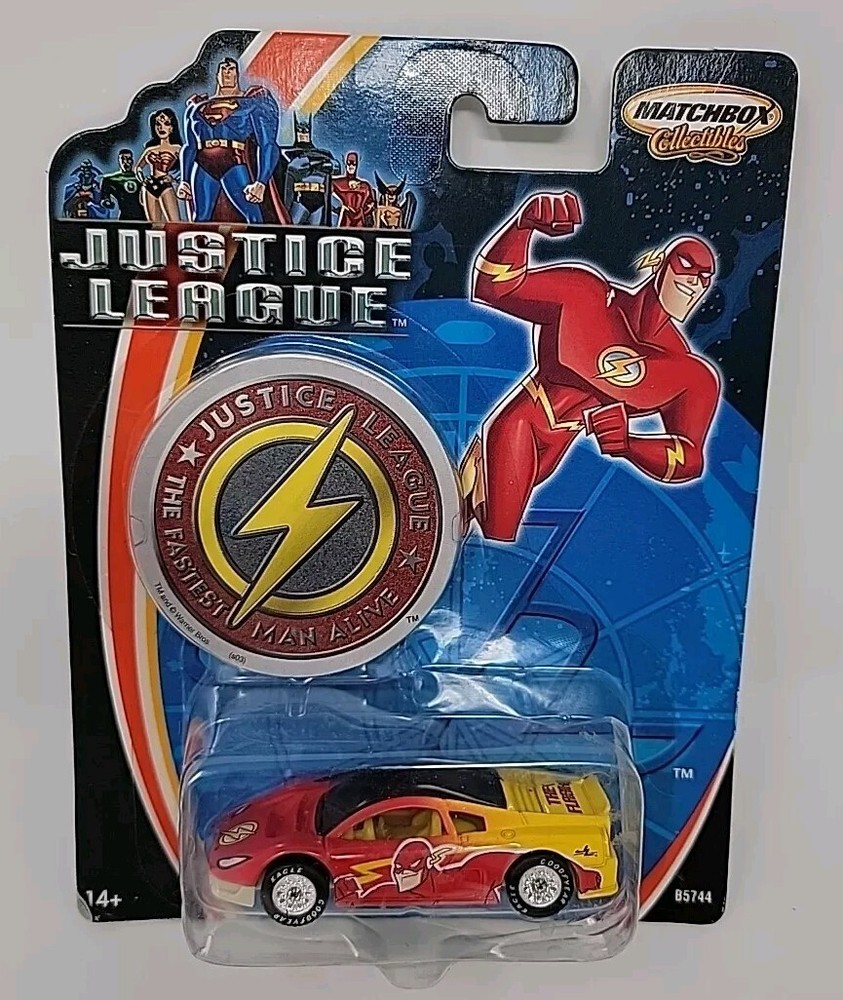 2003 Mattel The Flash Matchbox Justice League DC Comic Car B5744 WB