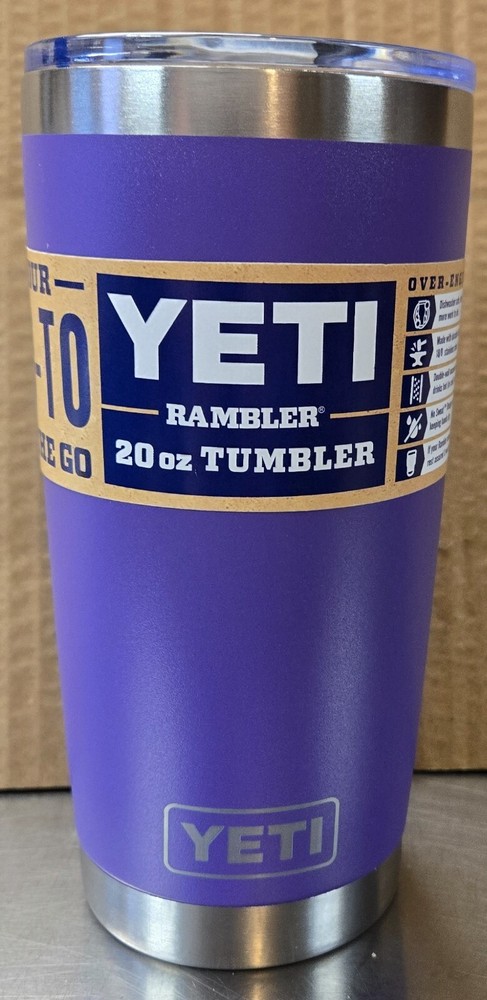 YETI Rambler 20oz Stainless Steel Vacuum Insulated Purple Tumbler New Color 16