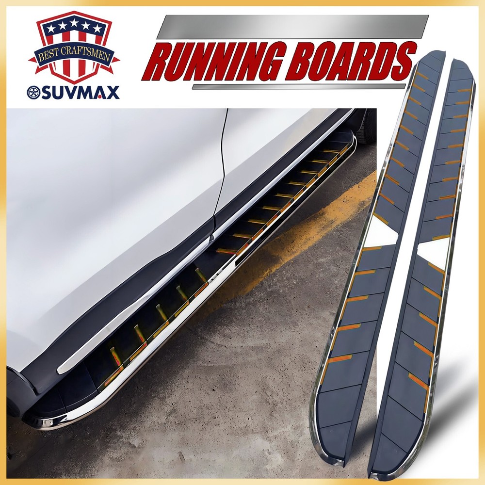 Running Boards Fits For Ford Explorer 2011-2019 Side Step Nerf Bar Stairs 2pcs