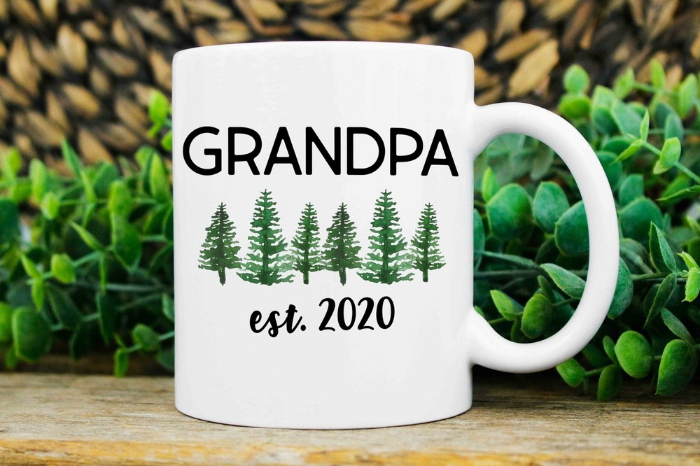 New Grandpa Gift Personalized New Grandpa Mug Promoted To Grandpa Grandpa Est