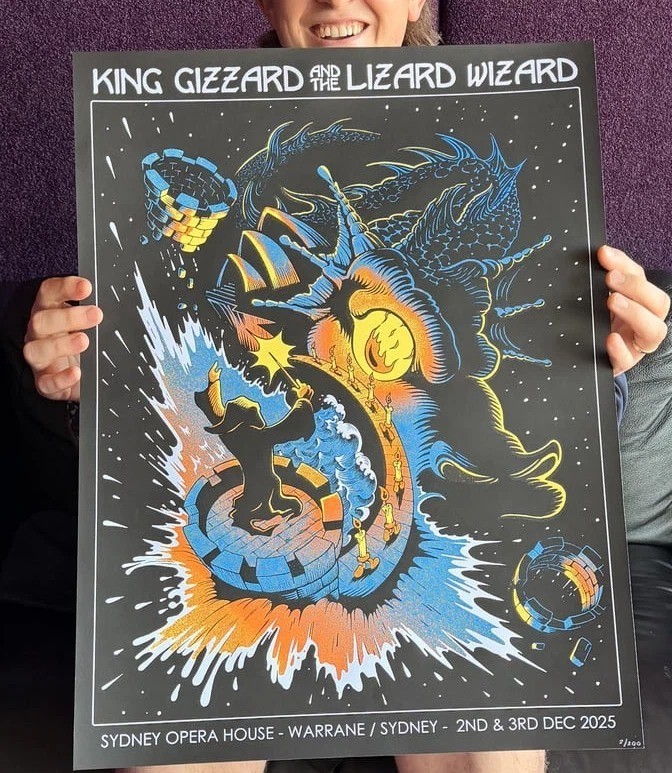 King Gizzard And The Lizard Wizard Sydney Opera House Dec 2-3 2025 ConcertPoster