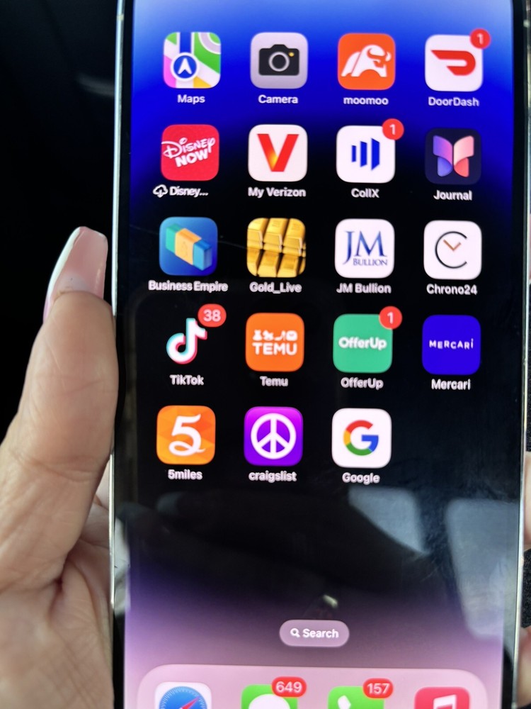 Apple iPhone 14 Pro Max - 256 GB - Silver (Verizon) Tiktok App