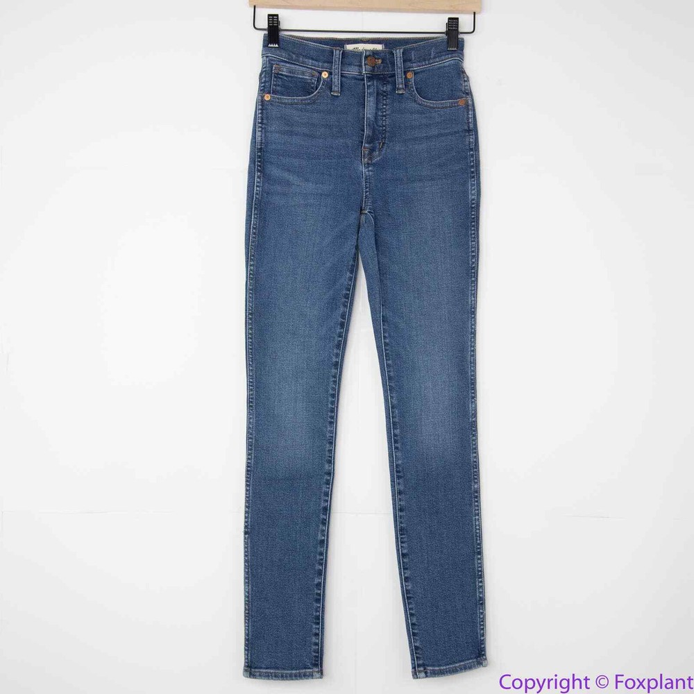 Madewell high-rise skinny jeans in medium wash size 23