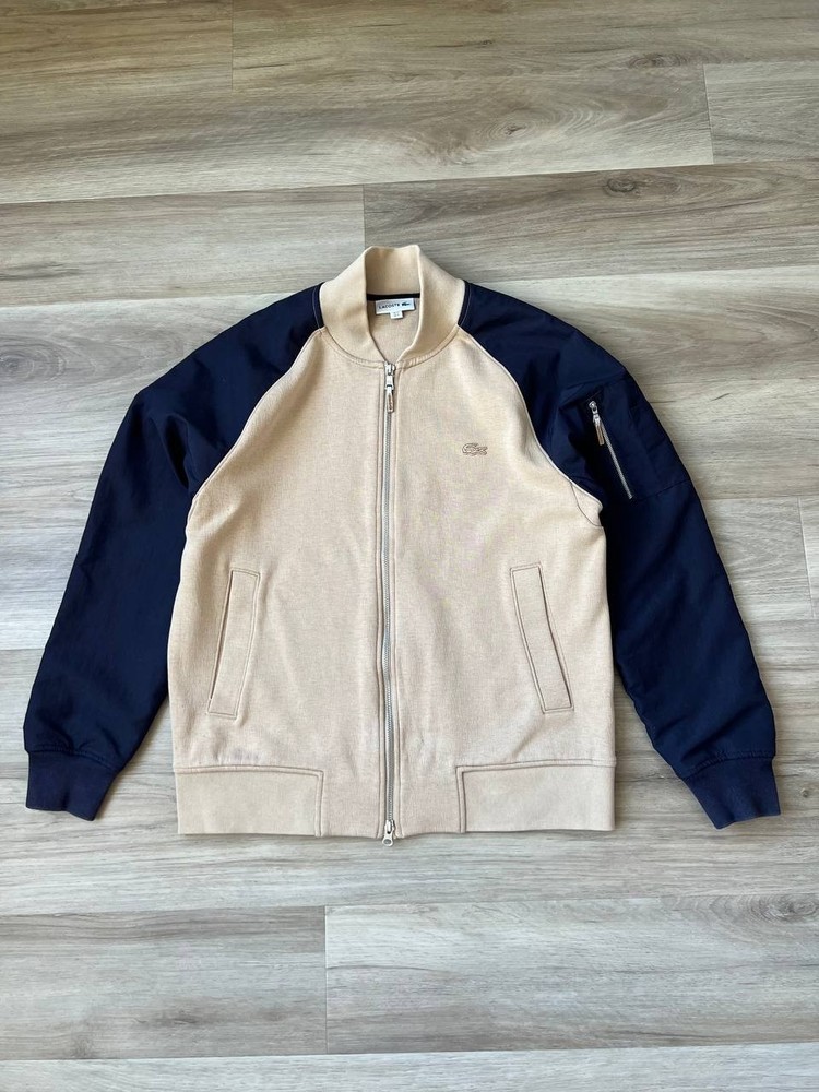 Lacoste Men's Colorblock Bomber Jacket Long Sleeve Size M