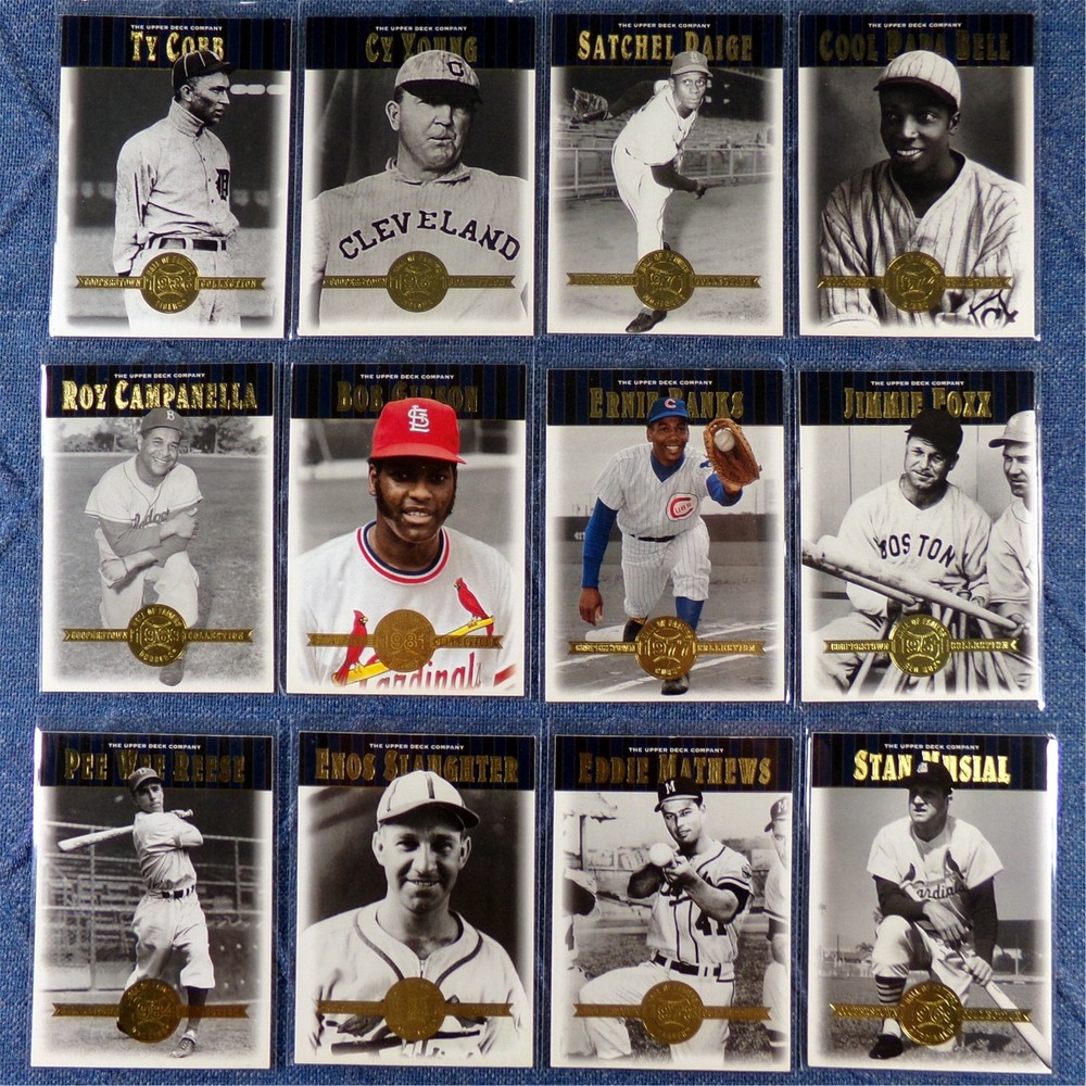 Baseball Card Lot: All Hall Of Famers (12 Cards) 2001 Upper Deck Cooperstown MLB