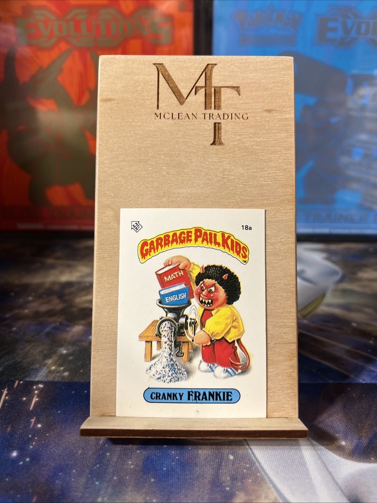 1985 Topps Garbage Pail Kids Cranky Frankie No. 18a Mini