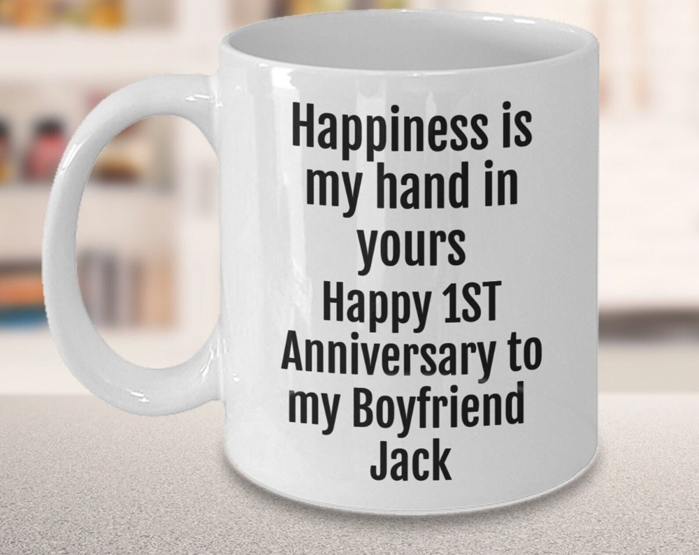 Boyfriend Personalized Mug First Anniversary Mug Boyfriend Mug Romantic Muglove