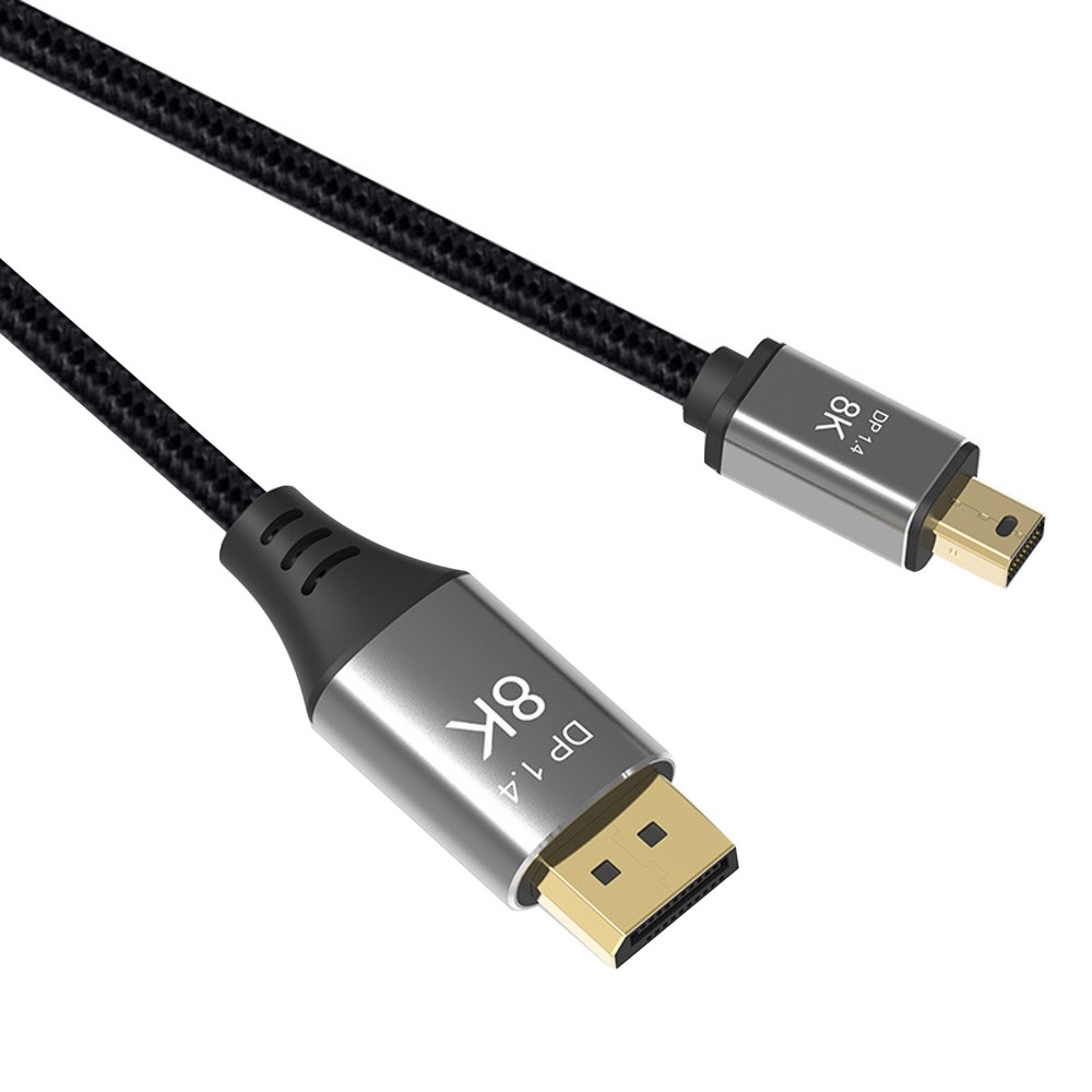 1m Mini DP to DP Cable 8K@60Hz 4K@144Hz DisplayPort 1.4 for Laptop